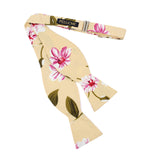 Open Bow Tie and Pocket Square Set for Men