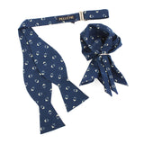 Open Bow Tie and Pocket Square Set for Men