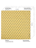 Peluche Micro Floral Dynasty Yellow Open Bow Tie & Pocket Square Set for Men