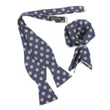 Open Bow Tie and Pocket Square Set for Men