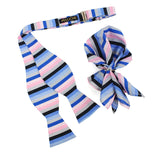 Open Bow Tie and Pocket Square Set for Men
