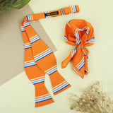 Open Bow Tie and Pocket Square Set for Men