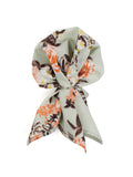 Peluche Covert Enlarged Floral Olive Open Bow Tie & Pocket Square Set for Men