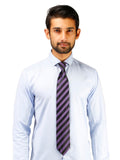 Peluche Stripy Microfiber Necktie for Men