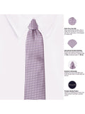 Peluche Wavy Pink Necktie for Men
