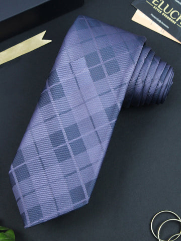 Engaging Blue Colored Microfiber Necktie for Men | Genuine Branded Product from Peluche.in