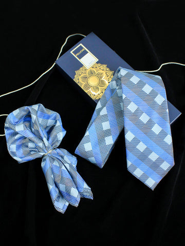 Neck Tie and Pocket Square Set for Men