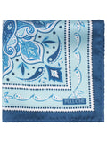 Peluche Bloom Mode Teal Blue Pocket Square For Men
