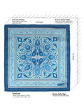 Peluche Bloom Mode Teal Blue Pocket Square For Men