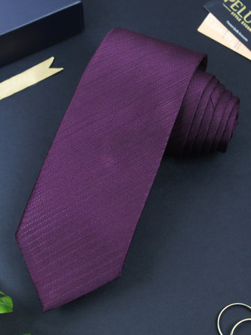 Fantastic Purple Colored Microfiber Necktie for Men | Genuine Branded Product from Peluche.in