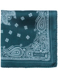 Peluche Paisley Luxe Royal Blue Pocket Square For Men
