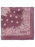 Peluche Paisley Luxe Burgundy Pocket Square For Men