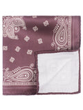 Peluche Paisley Luxe Burgundy Pocket Square For Men