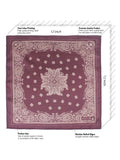 Peluche Paisley Luxe Burgundy Pocket Square For Men