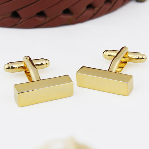 Peluche Bullion Golden Bar Cufflinks