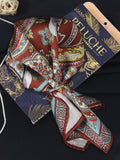 Peluche Noir Paisley Multicolor Pocket Square For Men