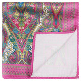 Peluche Flamingo Bloom Multicolor Pocket Square For Men