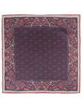 Peluche Paisley Luxe Brown Pocket Square For Men