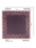 Peluche Paisley Luxe Brown Pocket Square For Men