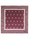 Peluche Petal Fold Burgundy Pocket Square For Men