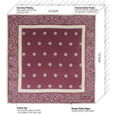 Peluche Petal Fold Burgundy Pocket Square For Men