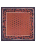 Peluche Floral Brown Pocket Square For Men