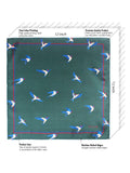 Peluche Sky Plume Green Pocket Square For Men