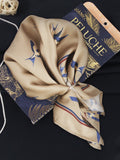 Peluche Sky Plume Beige Pocket Square For Men