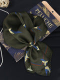 Peluche Sky Plume Black Pocket Square For Men