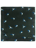 Peluche Sky Plume Black Pocket Square For Men