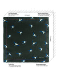 Peluche Sky Plume Black Pocket Square For Men
