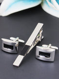 Peluche Classic Black Cufflinks and Tie Pin Set
