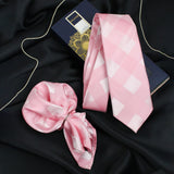 Neck Tie and Pocket Square Set for Men