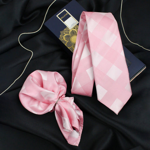 Neck Tie and Pocket Square Set for Men
