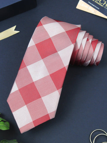Dapper Red Colored Microfiber Necktie for Men | Genuine Branded Product from Peluche.in