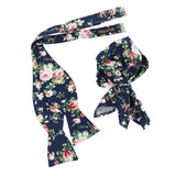 Open Bow Tie and Pocket Square Set for Men