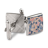 Peluche Designer Multicolor Enamel Cufflinks for Men