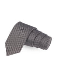 Peluche Aristocratic Black Colored Microfiber Necktie For Men