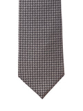 Peluche Aristocratic Black Colored Microfiber Necktie For Men