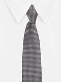 Peluche Aristocratic Black Colored Microfiber Necktie For Men