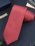 Classic Checkered Pink Colored Microfiber Necktie For Men | Genuine Branded Product  from Peluche.in