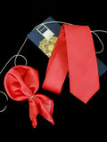 Neck Tie and Pocket Square Set for Men