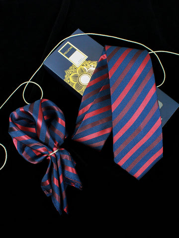Neck Tie and Pocket Square Set for Men