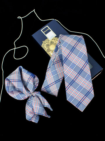 Neck Tie and Pocket Square Set for Men
