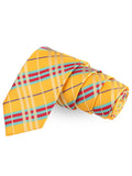 Peluche Polished Yellow Microfiber Necktie For Men