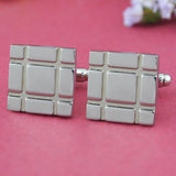 Peluche Square Solid Grace - Cufflinks Brass, Metal