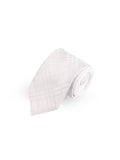 Peluche Stunning White Microfiber Necktie For Men