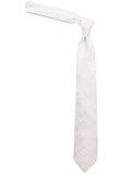 Peluche Stunning White Microfiber Necktie For Men