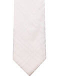 Peluche Stunning White Microfiber Necktie For Men