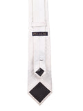Peluche Stunning White Microfiber Necktie For Men